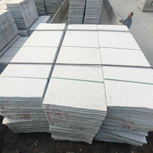 青岛芝麻白毛板，石材毛板