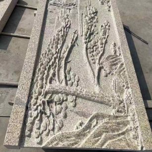 青岛黄金麻别墅雕刻版 别墅私人定制