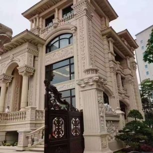 青岛黄金麻别墅外墙异形定制
