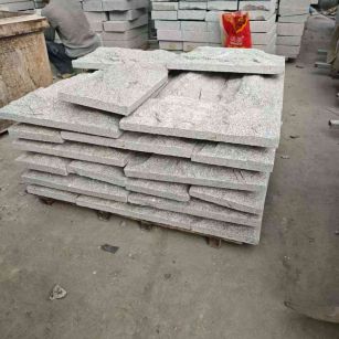 青岛芝麻白蘑菇石，自然面