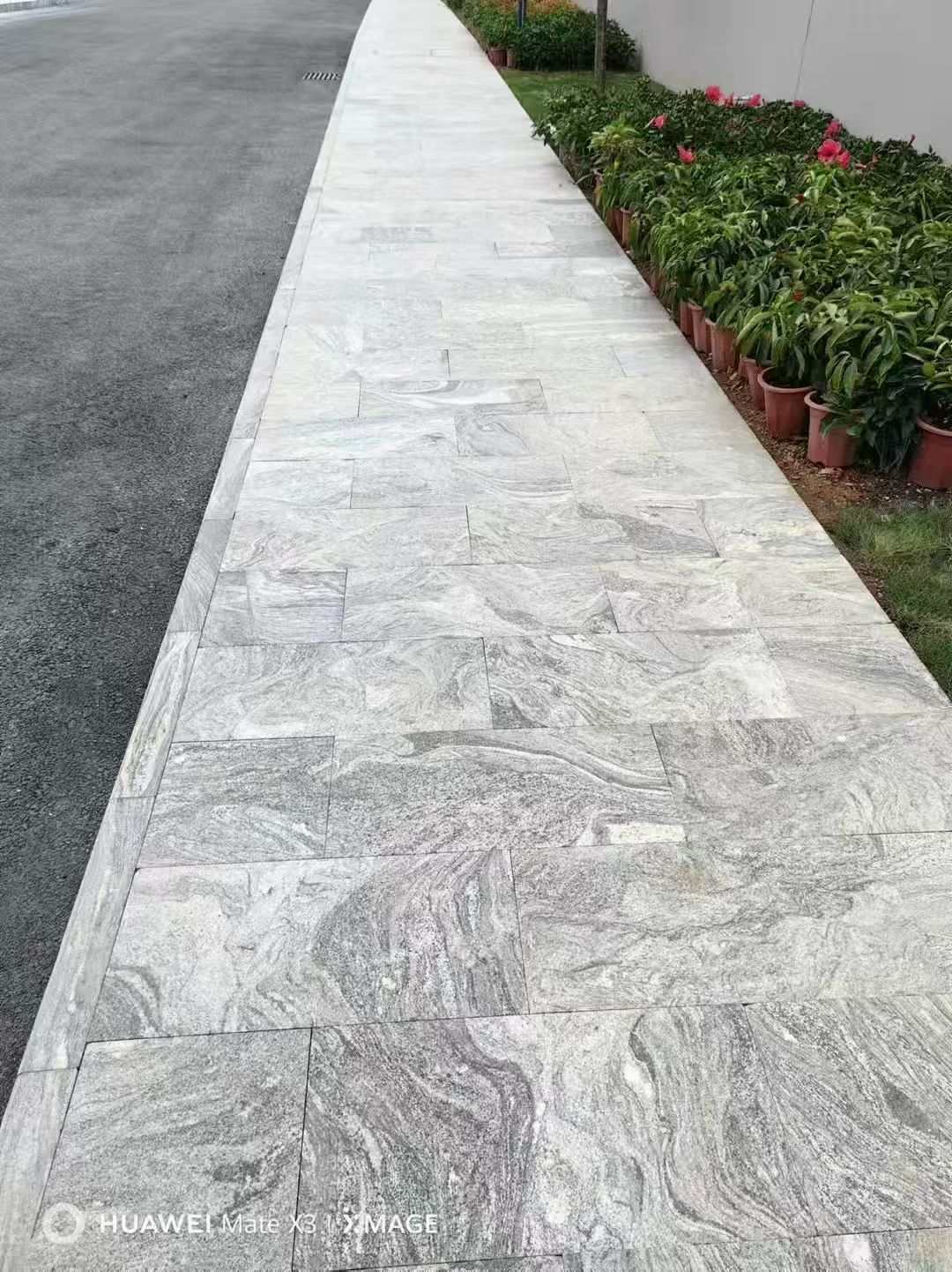 青岛浪淘沙地铺石 夜里雪